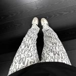 Style Graffiti Straight Leg Sweatpants for Men, Letter Print, Hip Hop, High Rise, Casual Sports Pants