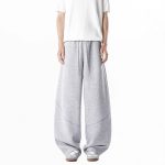 Heavyweight Stitched Wide-Leg Sweatpants for Men and Women, Autumn Fashion Brand, Loose Fit, Youth Casual Sporty Pants