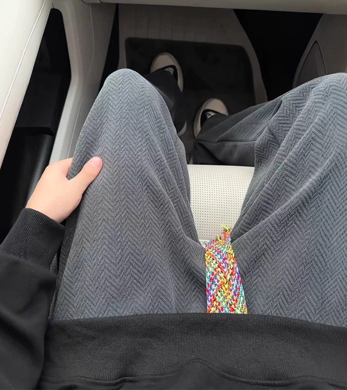 Chenille Heavyweight Sweatpants Men's Autumn Wheat Pattern Jacquard Design Loose Straight Leg Plus Size Casual Pants