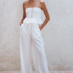 Raya Wide Leg Linen Pants